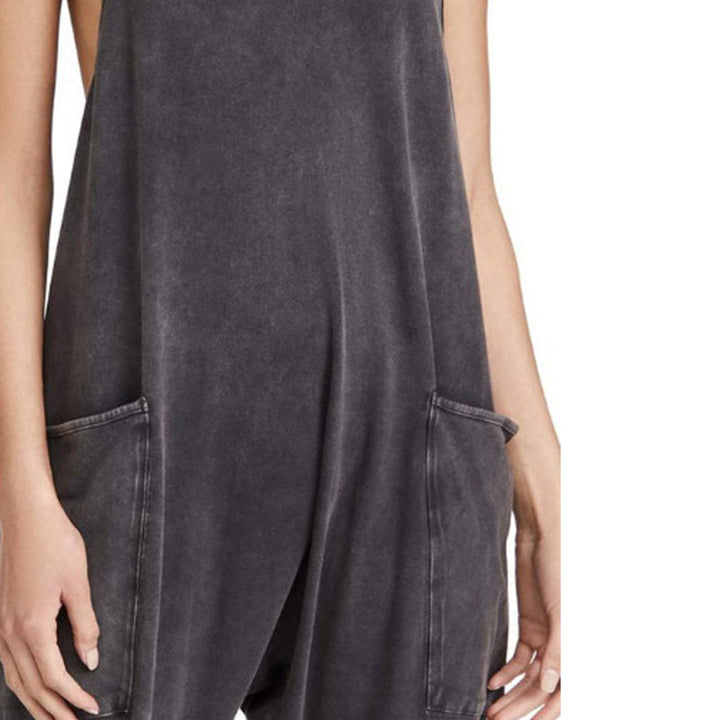 Sarah™ - V-Hals Sling Pocket Jumpsuit