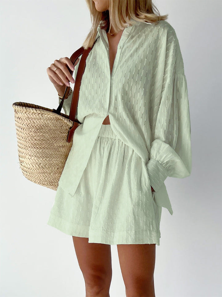 Elizabeth - Luchtige Shirt en Shorts Set