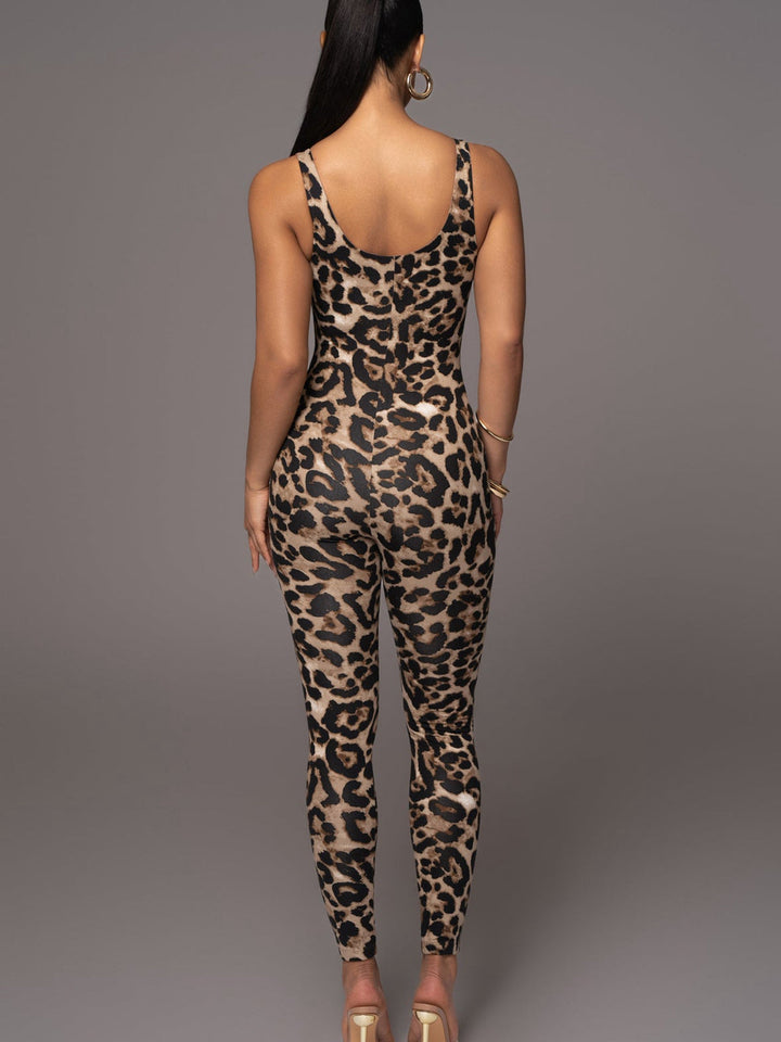 Mia™ - Luipaardprint Jumpsuit