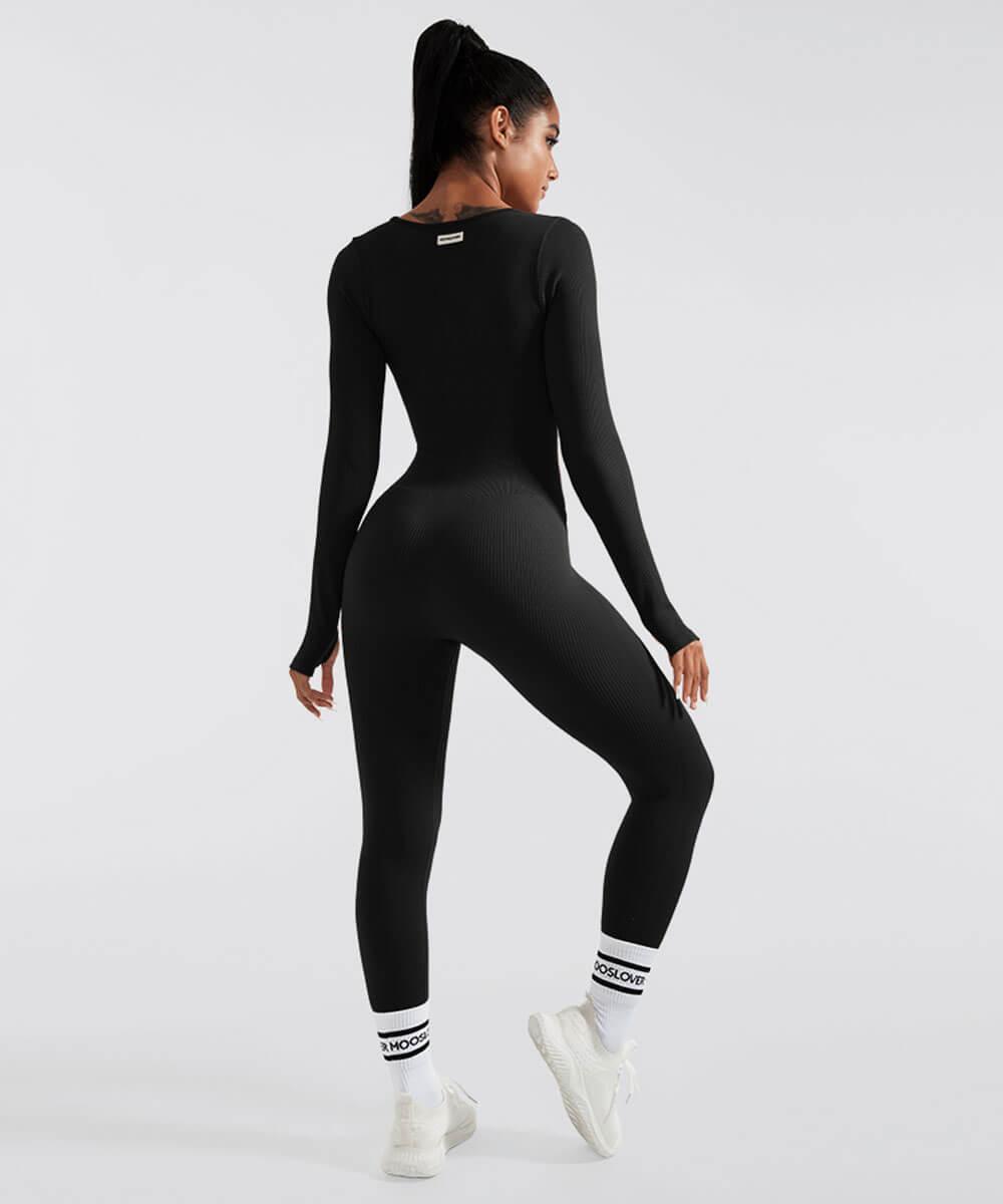 Aria™ - Lange Mouwen Naadloze Jumpsuit