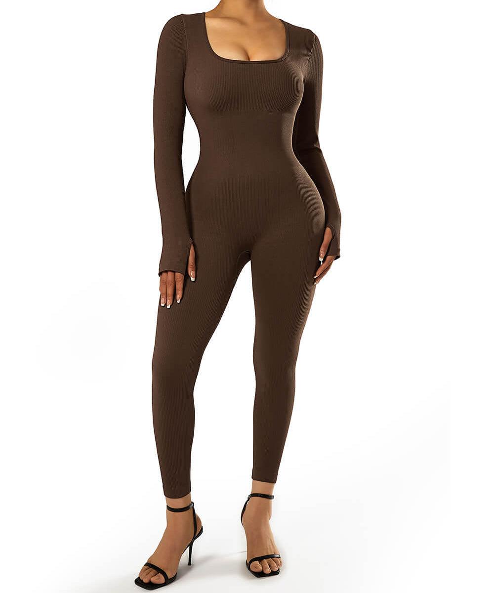 Aria™ - Lange Mouwen Naadloze Jumpsuit