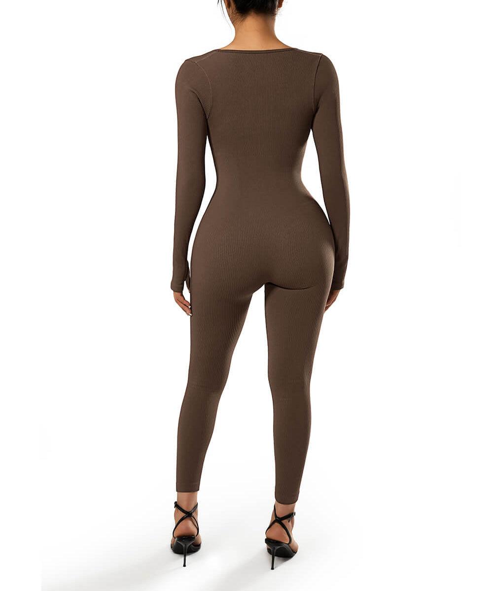 Aria™ - Lange Mouwen Naadloze Jumpsuit