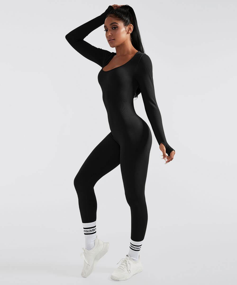 Aria™ - Lange Mouwen Naadloze Jumpsuit