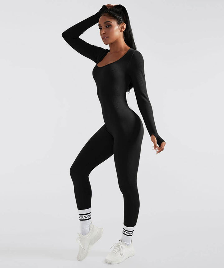 Aria™ - Lange Mouwen Naadloze Jumpsuit