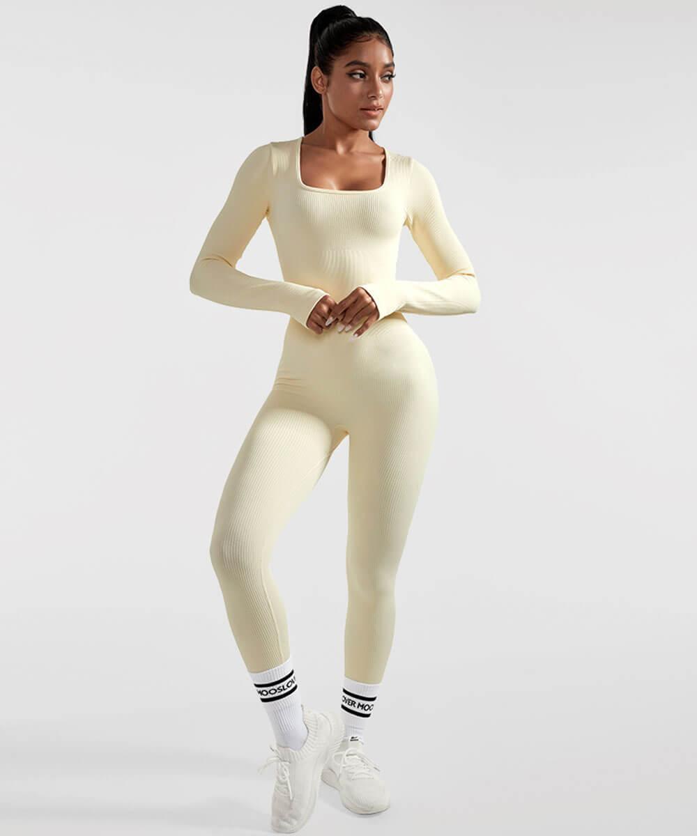 Aria™ - Lange Mouwen Naadloze Jumpsuit