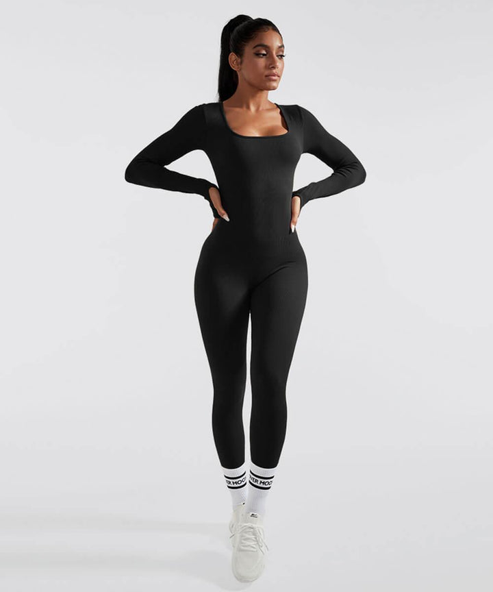 Aria™ - Lange Mouwen Naadloze Jumpsuit