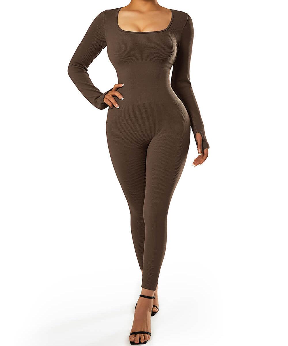 Aria™ - Lange Mouwen Naadloze Jumpsuit