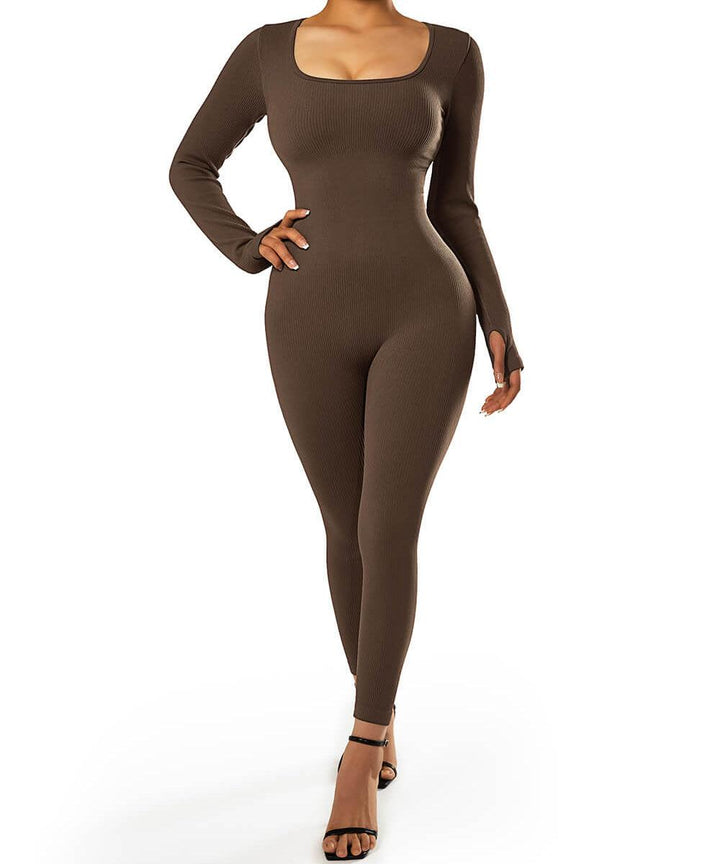 Aria™ - Lange Mouwen Naadloze Jumpsuit